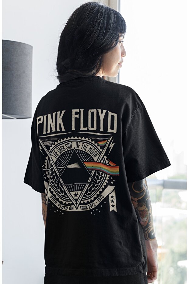 Pink Floyd Music Band Back Printed Unisex Oversized T-Shirt