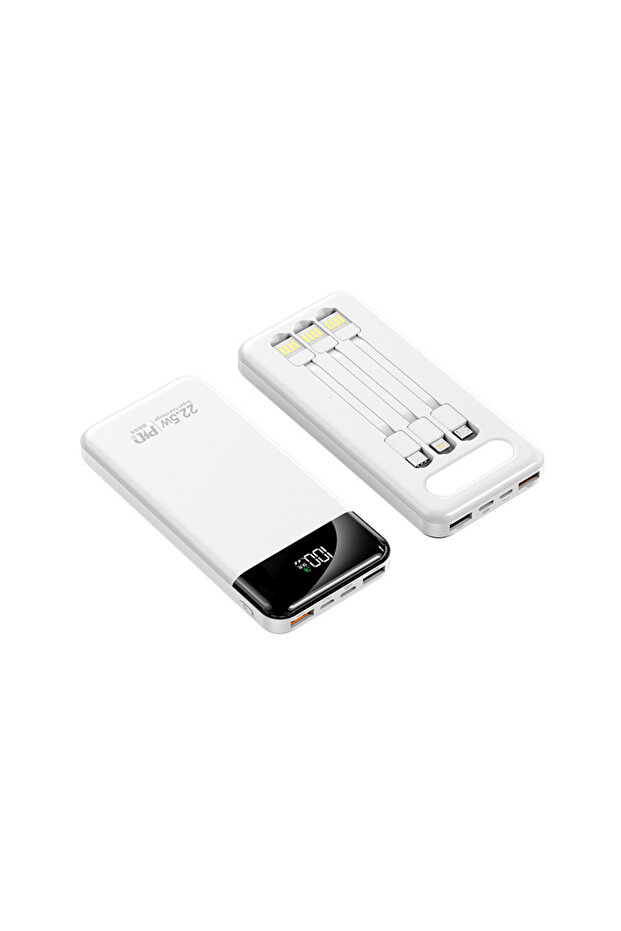 طاقة متنقلة، كابل مستقل، شاحن سريع 20 وات USB C بسعة 12000 مللي أمبير في الساعة