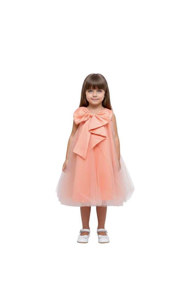 D' Daniela - Big Bow Front Party Dress - Multicolor - 1Y to 10Y