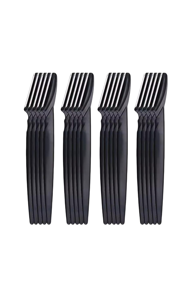 black 20pcs 5pcs/10pcs/20pcs/40pcs Eyebrow Trimmer, Facial Razor, Hair Removal Tool, Anti‑scratch E