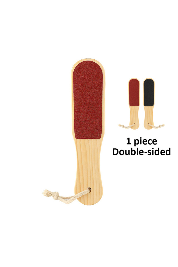 Large Pumice Wood Handle Double-sided Foot Board File Dead Skin Calluses Foot Grinder Pedicure Tool