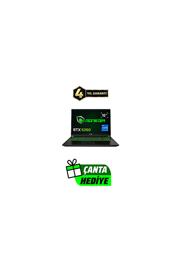 Tulpar T6 V3.3.11/ Intel Core i7 13700HX/ 12 GB Ram/ 1TB SSD/ RTX 5060/ 16" FHD+/ W11 Gaming - 1