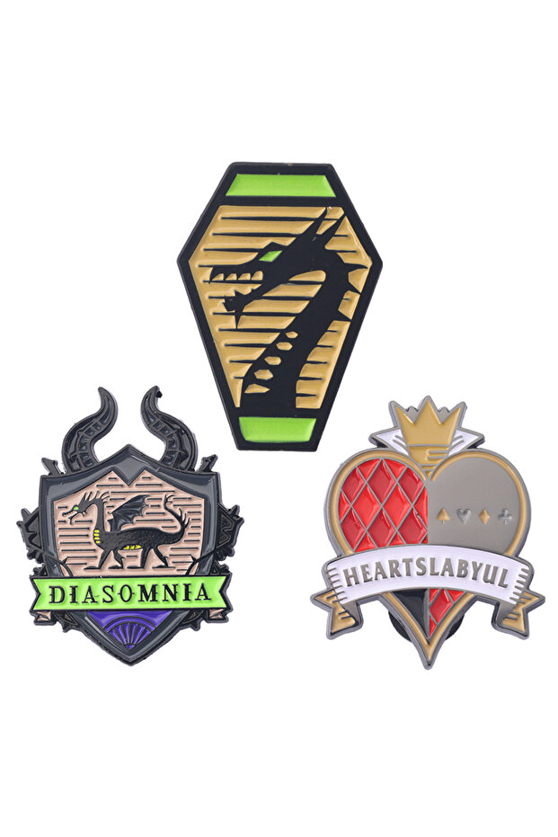 3pcs-set 3Pcs/Set Game Twisted Wonderland Enamel Brooch Funny Metal Badge Lapel Coat Backpack Hat Pi
