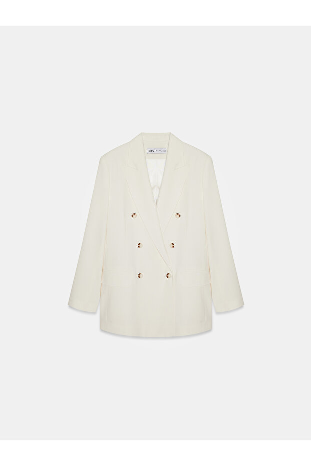 60798 Jachetă tip blazer-albă - 5