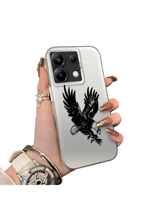 Poco X6 Compatible Eagle Case, Daily Use, Anti-Drop, Anti-Slip, Protects the Camera