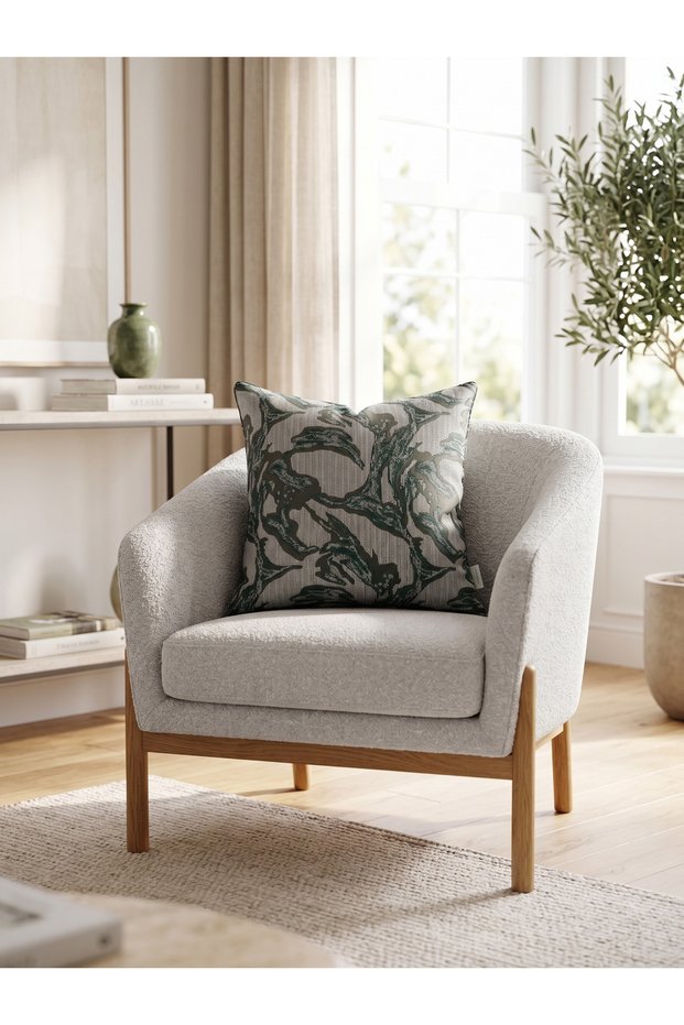 Premium Series Abstract Patterned Woven Fabric Cushion Cover
