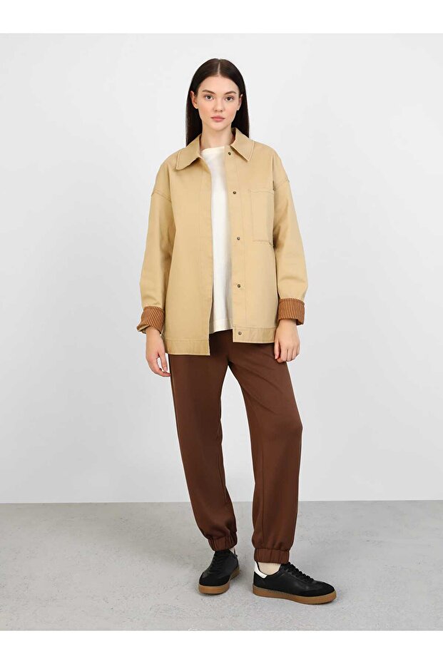 Sweatpants - Brown - Modanisa
