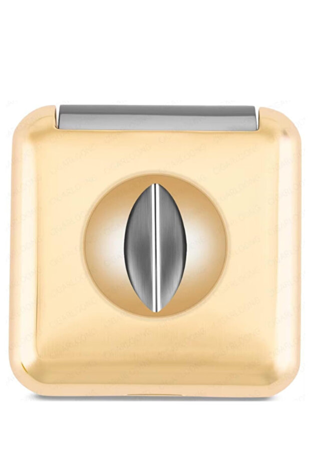 V Cut Cigar Cutter – Stainless Steel V Cutter, Premium Portable Cigar (Gold)