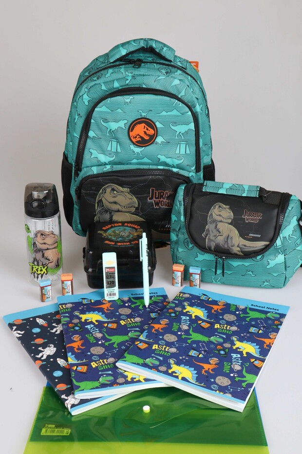 X Dekomus "T-Rex Force Collection" Licensed Stationery Set School and Lunchbox, m