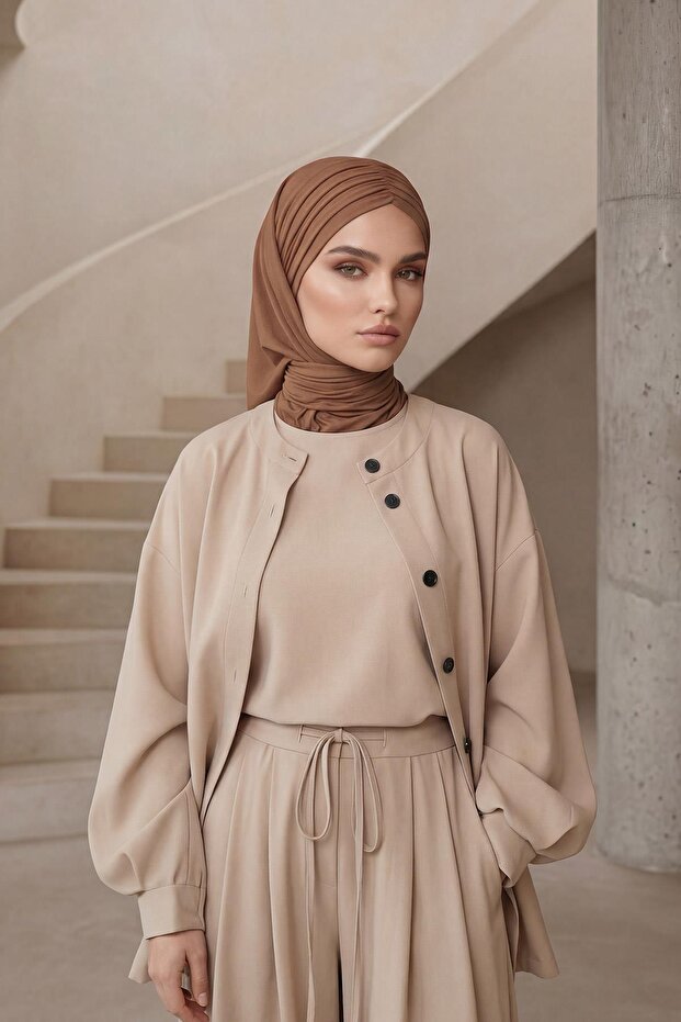 شال قطني ممشط جاهز للارتداء، أنيق ومريح، مانع للانزلاق، CPS-95