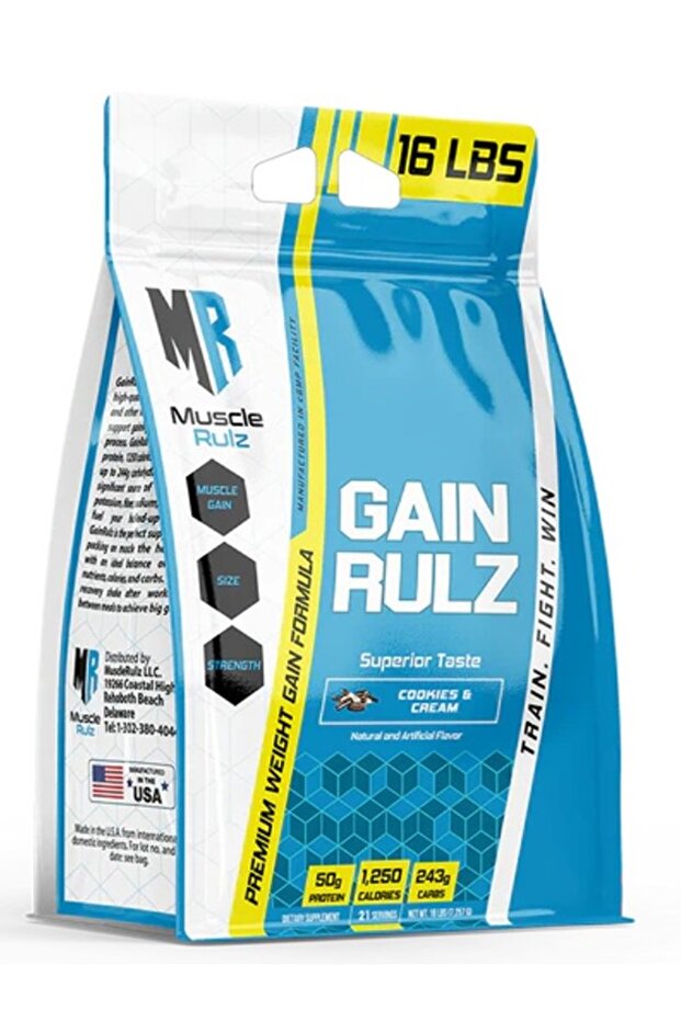 GAIN RULZ 16LBs Cookies & Cream