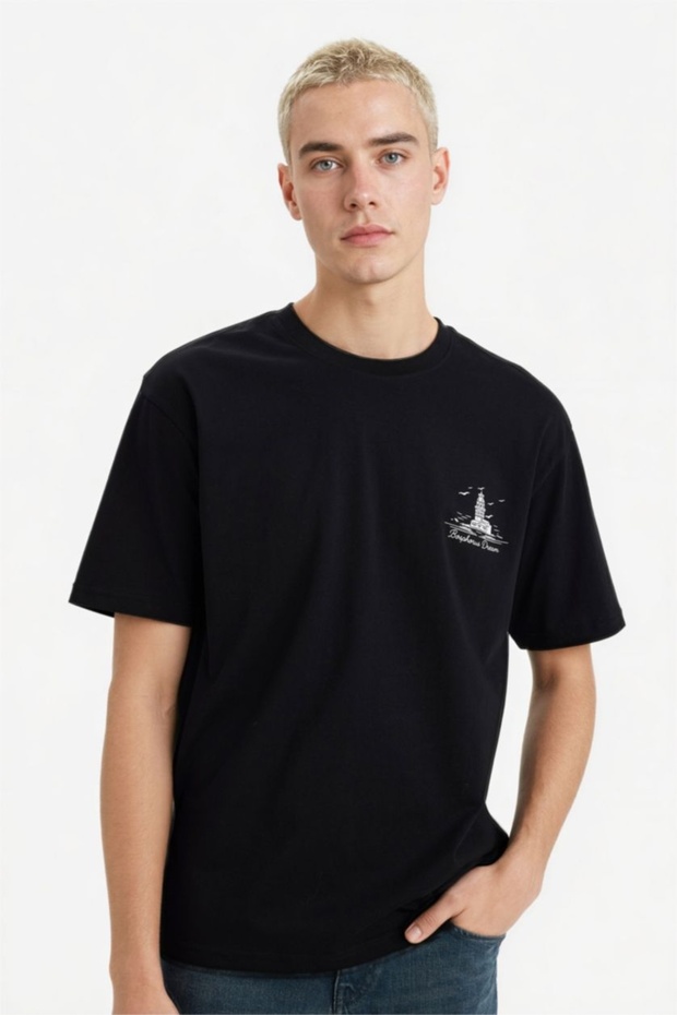 Men's T-Shirt F8164Ax/Bk81 Black