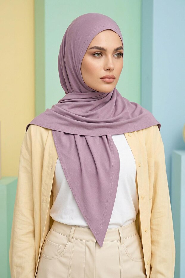 وشاح مثلث من القطن الممشط، قابل للتنفس، مرن، مريح للاستخدام اليومي، مضاد للانزلاق، B-41