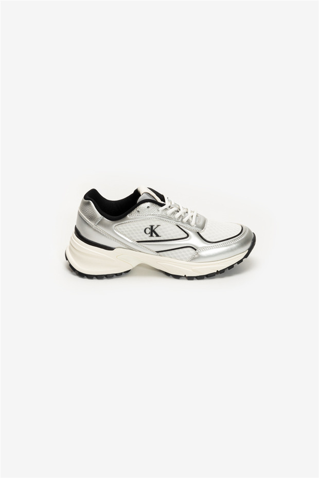 Hike Runner Lace up Mesh Mix Met Women's Sneaker Gray