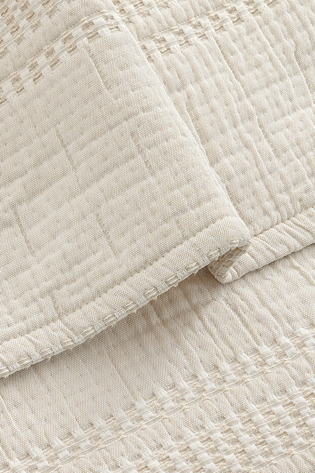 Flip Single Bedspread Set - Ecru - 4