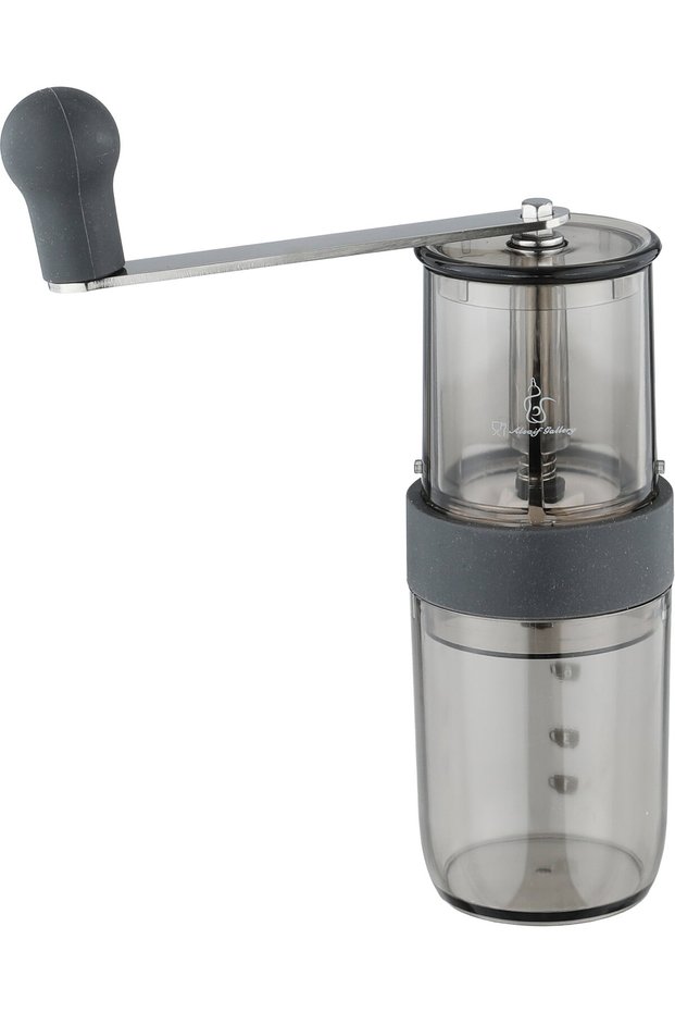 Manual Coffee Grinder Plastic Alsaif Gallery, 5x10.8 cm - Transparent Gray
