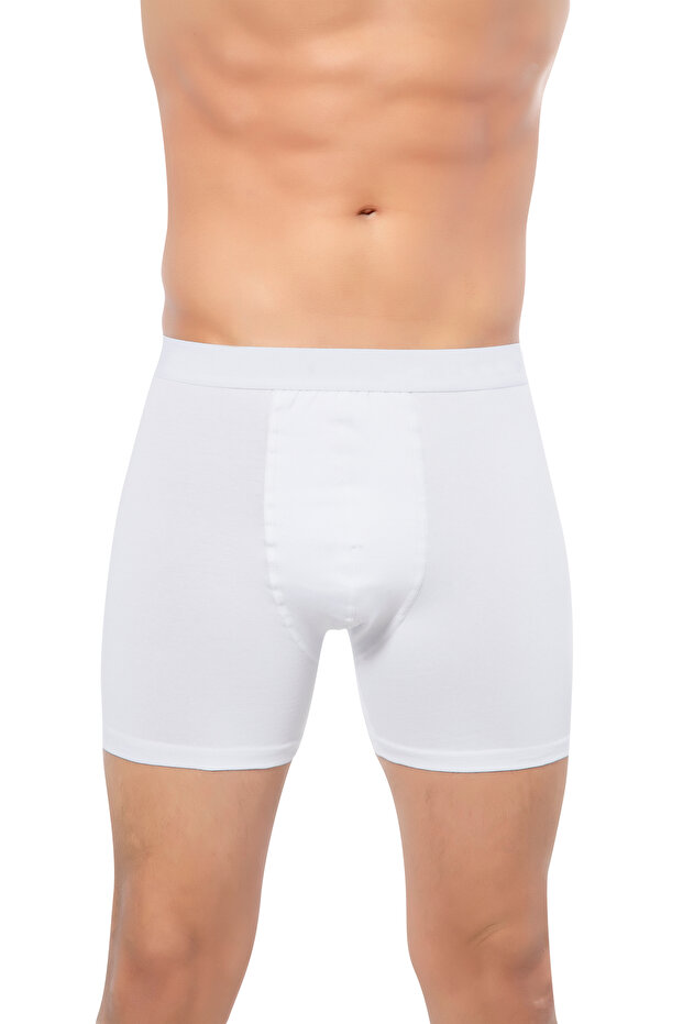 Men's Cotton Basic 5-Piece Boxers (with Socks as a Gift)