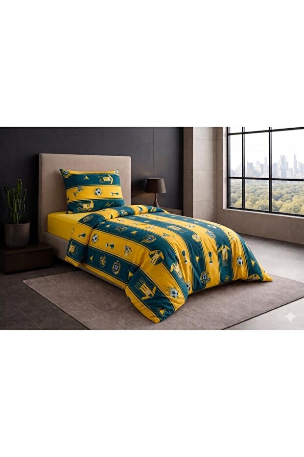 Uykuli̇fe Fb Fan Pattern Modern Single Bedding Set