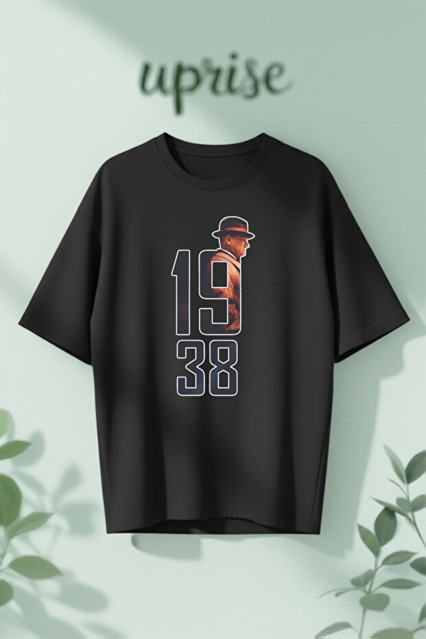 Ataturk 1938 Infinity Printed Cotton Oversize T-Shirt