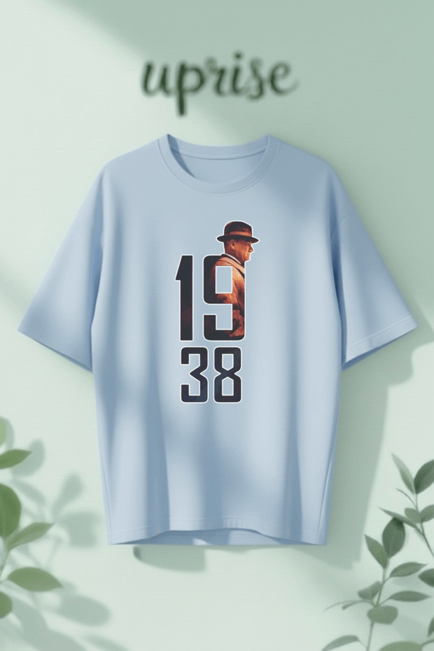 Ataturk 1938 Infinity Printed Cotton Oversize T-Shirt