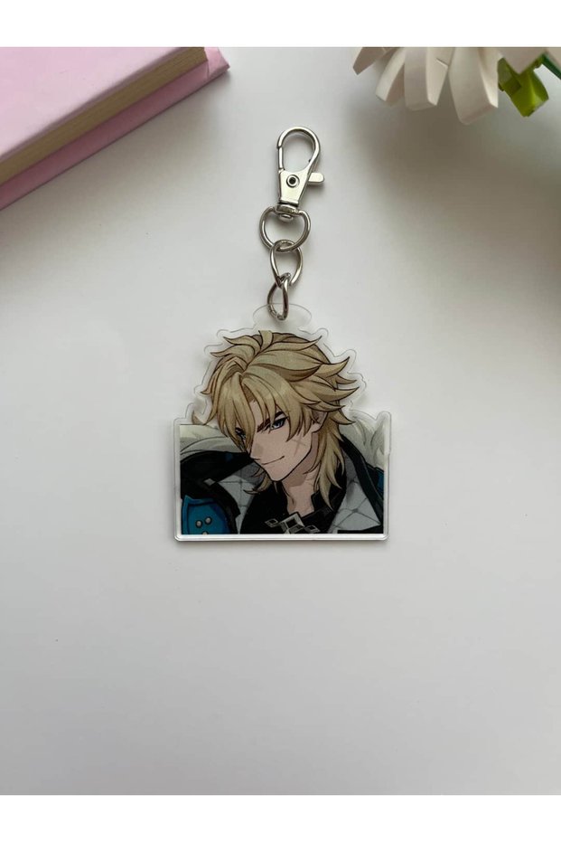 Genshin Impact Game Varka Game Keychain / Bag Ornament