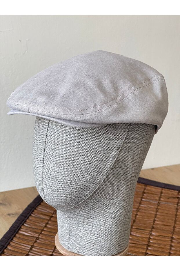 Summer linen london hat cap lined elastic back hat