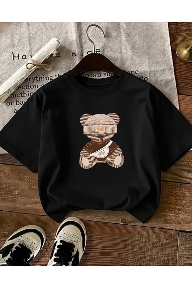 The Best Bear with a Hat Printed Unisex Tshirt