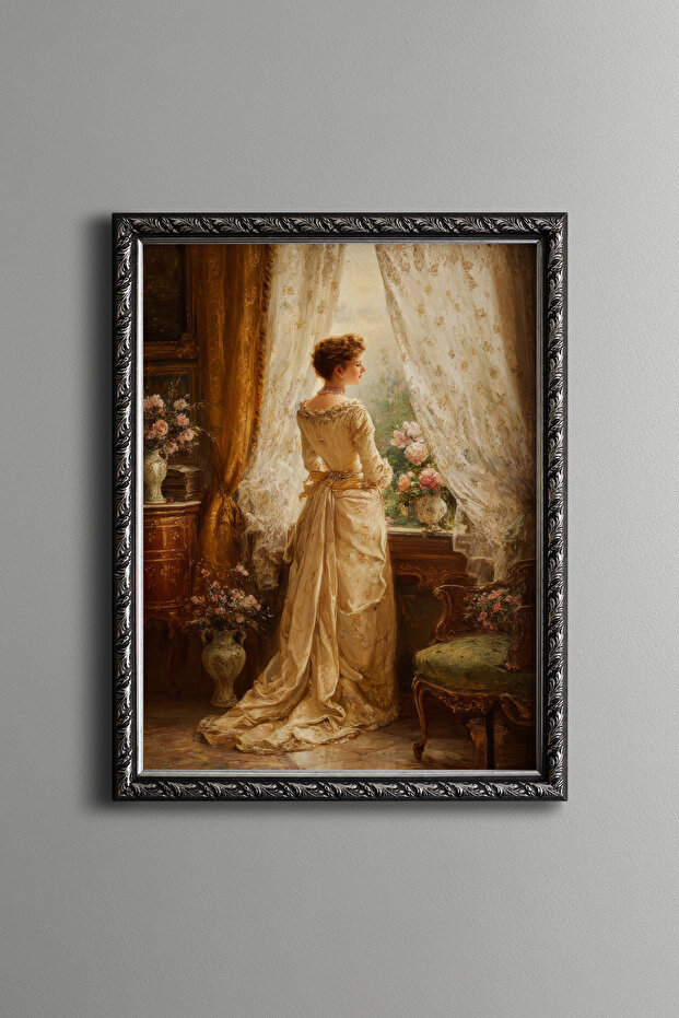 Elegant Wait – Vintage Patterned Frame – Slim Model