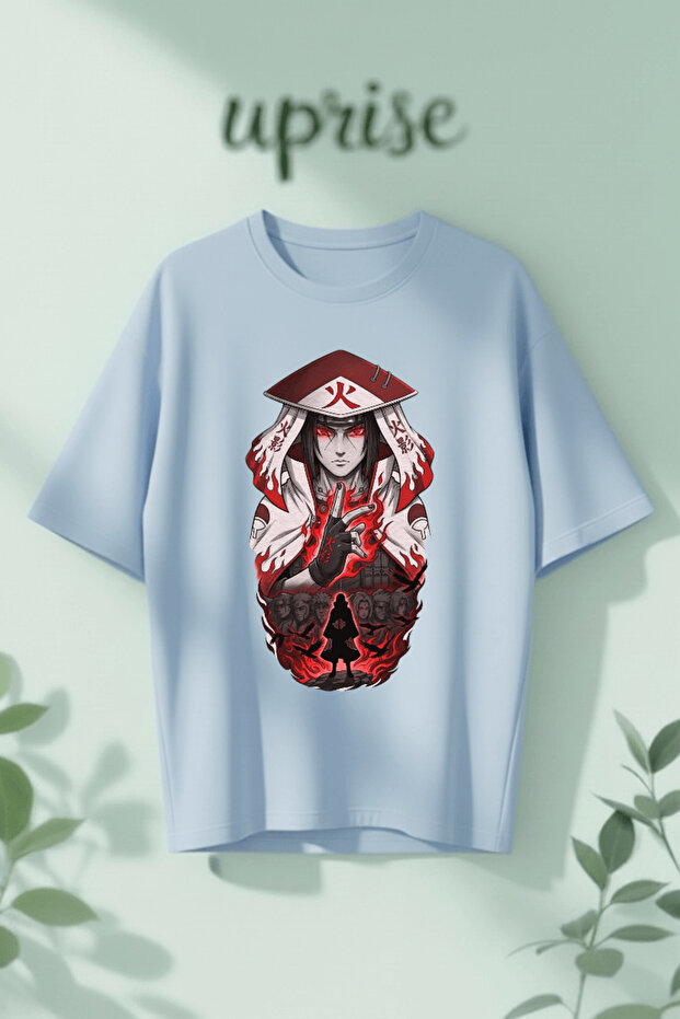 Itachi Uchiha Naruto Printed Cotton Oversize T-Shirt