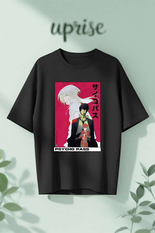 Psycho Pass Printed Cotton Oversize T-Shirt
