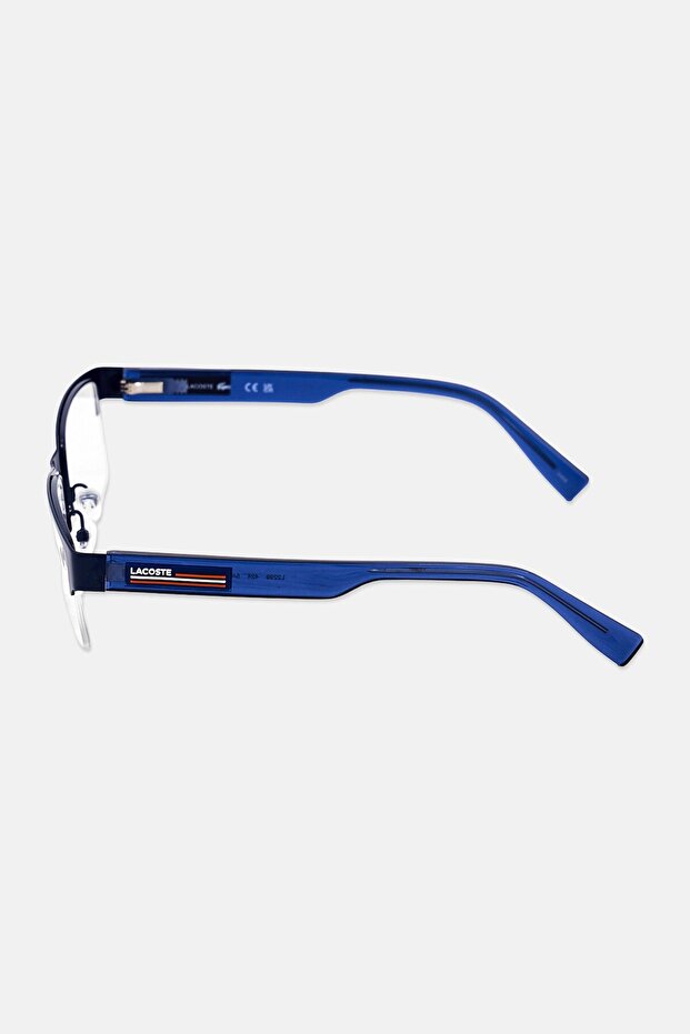 Men L2299 Rectangular Eyeglasses, Navy Blue - 4
