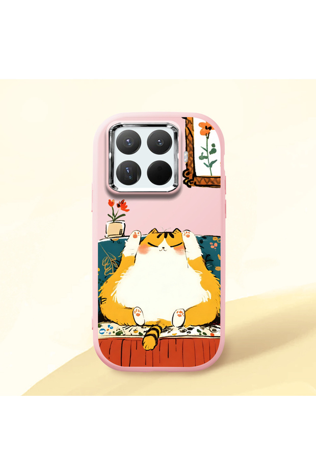 Pink Silicone Case Compatible with Mi 15t Pro with Shock-Absorbing Camera Protection