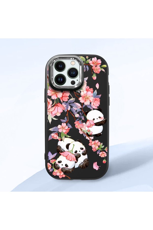 Black Silicone Case Compatible with iPhone 13 Pro Max with Shock-Absorbing Camera Protections