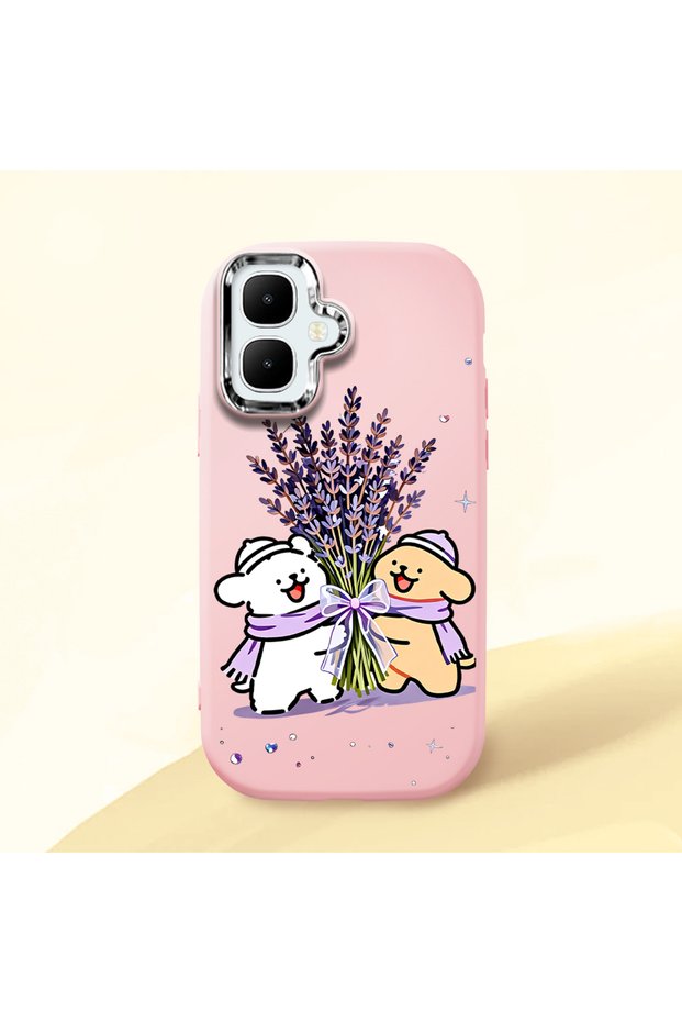 Pink Silicone Case with Shock-Absorbing Camera Protections Compatible with Tecno Spark Go 2 (Km4)