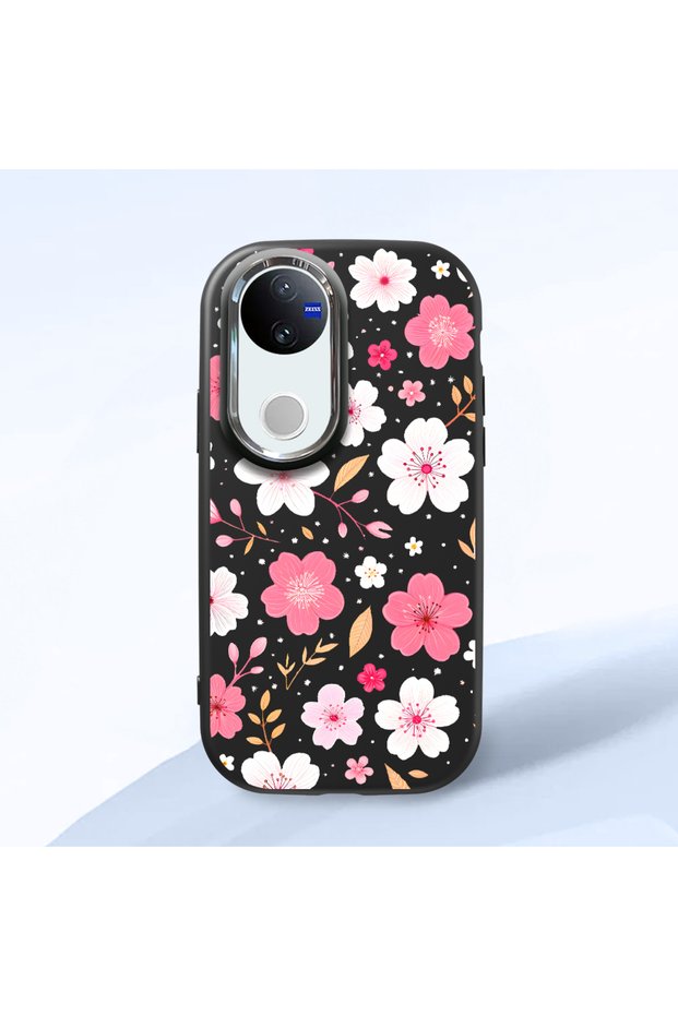 Vivo V50 Compatible Shock-Absorbing Camera Protected Black Silicone Case