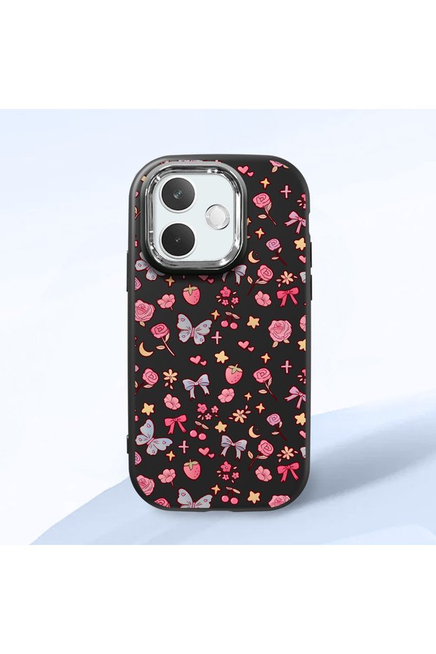 Oppo A5 Pro 4G/5G Compatible Shock-Absorbing Camera Protected Black Silicone Case