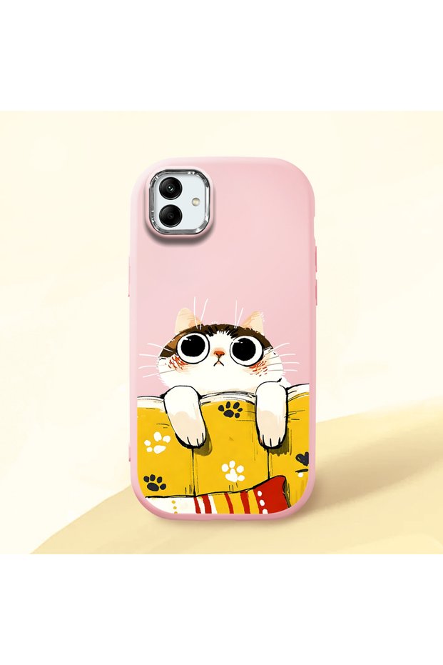 Pink Silicone Case with Shock-Absorbing Camera Protection Compatible with Samsung Galaxy M13 5G/A04