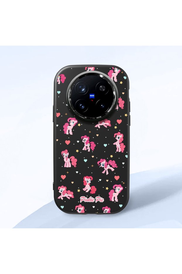 Vivo X200 Pro Compatible Shock-Absorbing Camera Protected Black Silicone Case