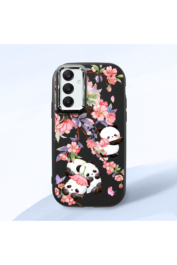 Samsung Galaxy A25 Compatible Black Silicone Case with Shock-Absorbing Camera Protections