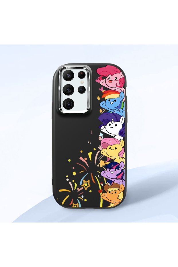 Black Silicone Case Compatible with Samsung Galaxy S22 Ultra with Shock-Absorbing Camera Protections