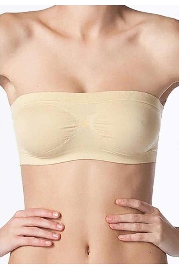 Strapless shaping bra, Beige