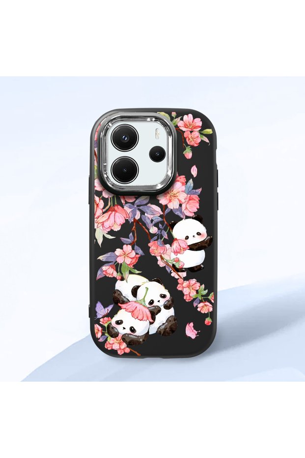 Redmi Note 14 4g Compatible Black Silicone Case with Shock-Absorbing Camera Protections