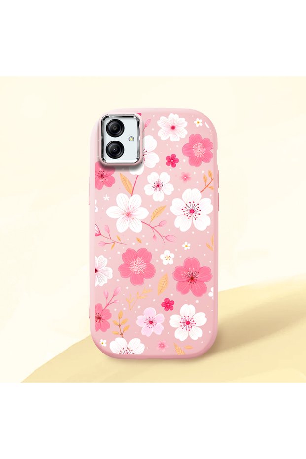 Pink Silicone Case with Shock-Absorbing Camera Protection Compatible with Samsung Galaxy A03