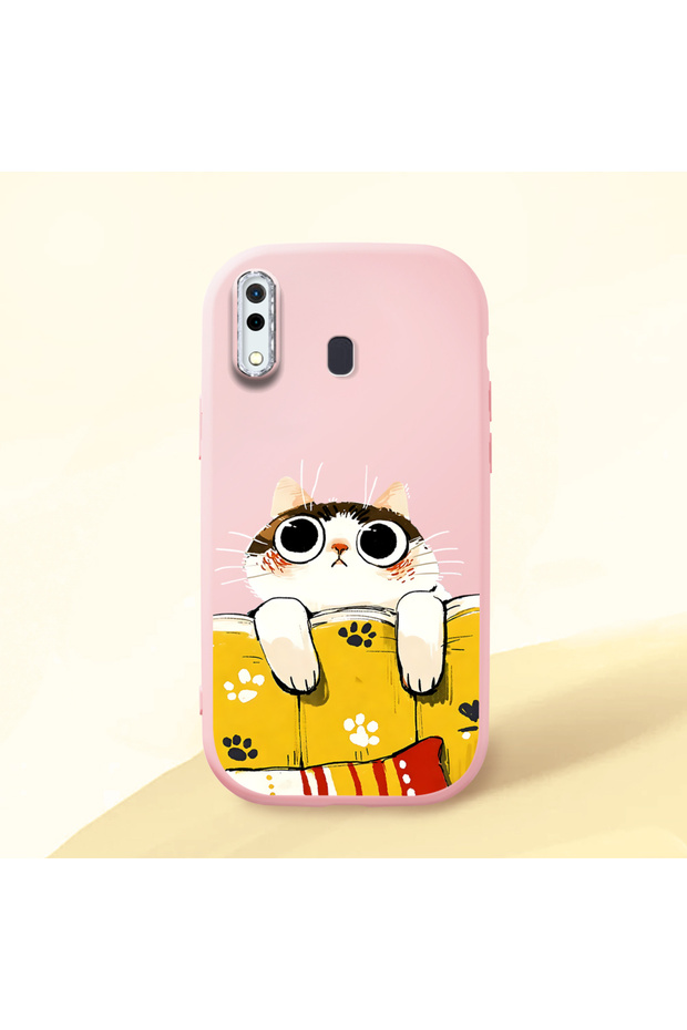 Pink Silicone Case with Shock-Absorbing Camera Protection Compatible with Samsung Galaxy A30