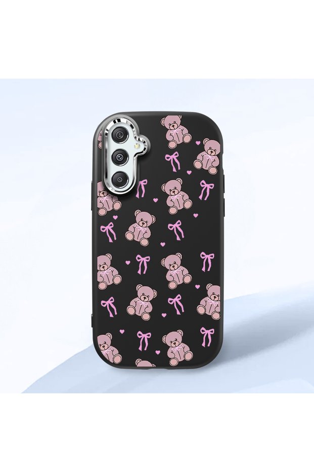 Samsung Galaxy M34 Compatible Black Silicone Case with Shock-Absorbing Camera Protections