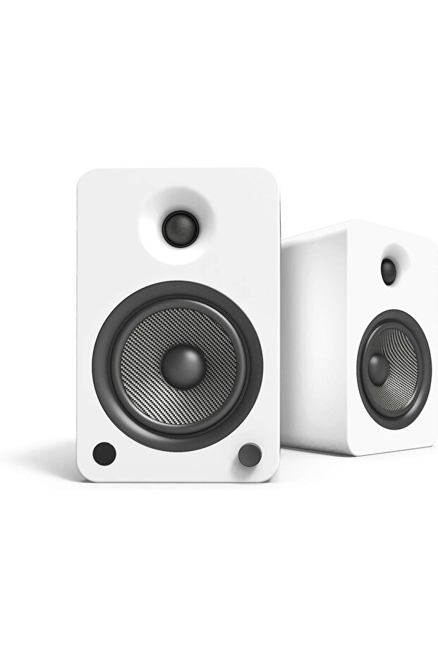 YU6 Powered Speakers with Bluetooth and Phono Preamp, Matte White