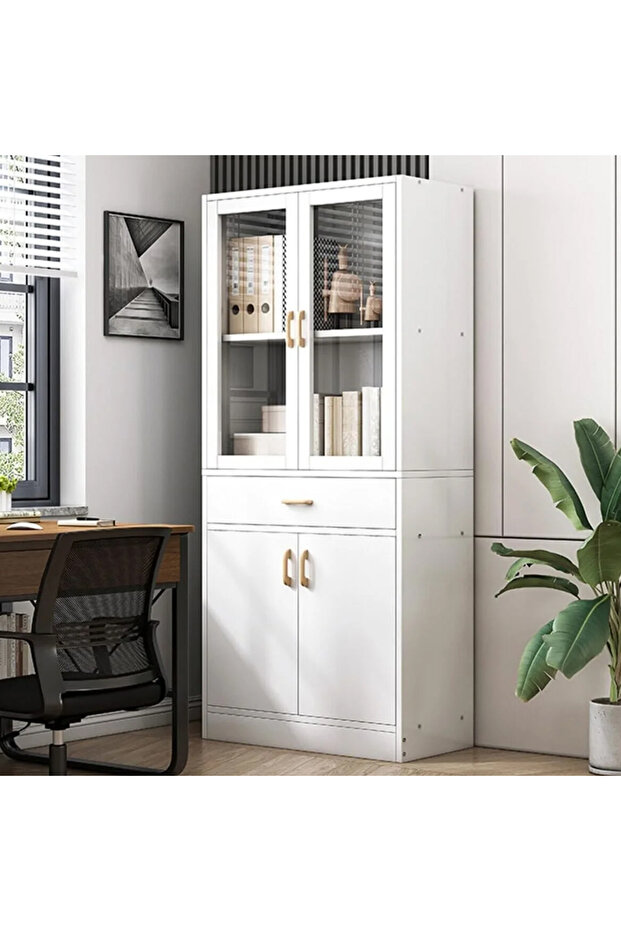 Multi-Layer Storage Bookshelf Rack Stylish Living Room Home Storage & Display Cabinet