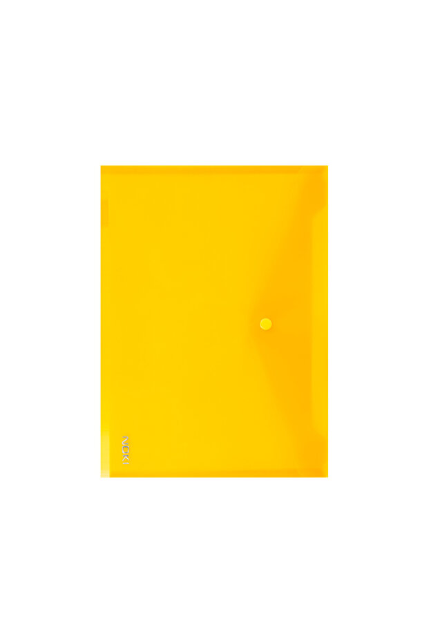 A4 Snap Fastener File Envelope Yellow (Pack of 12) 3101