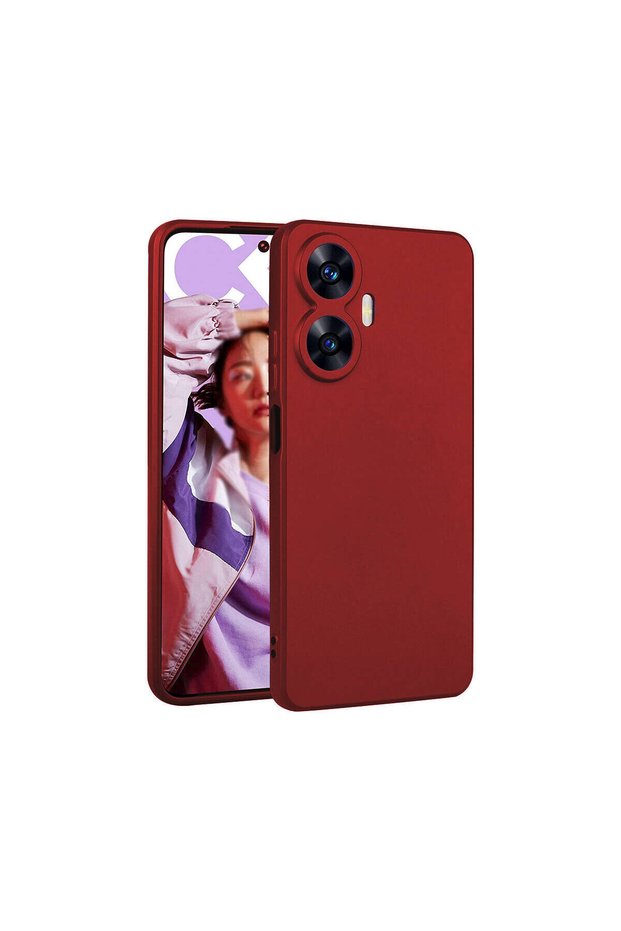 Realme C55 Case Tgco Premier Silicone Cover - Red