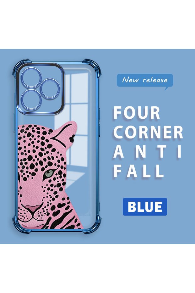 Realme Note 50 Compatible Transparent Four Corner Silicone Coated Glossy Edge Case
